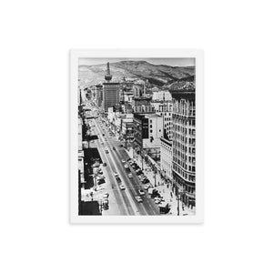 Framed poster - Main Street, Salt Lake City, 1950