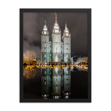 Load image into Gallery viewer, Framed poster - The Church of Jesus Christ of Latter-day Saints Salt Lake City temple