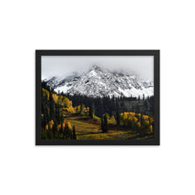 Load image into Gallery viewer, Framed poster - Peaks above Snowbird ski resort