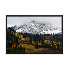 Load image into Gallery viewer, Framed poster - Peaks above Snowbird ski resort