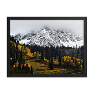 Framed poster - Peaks above Snowbird ski resort