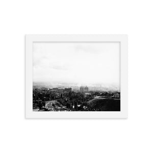 Framed poster - Salt Lake City panoramic view, 1908.