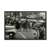 Load image into Gallery viewer, Framed poster - Downtown Salt Lake City circa 1950s