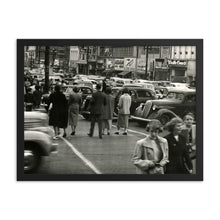 Load image into Gallery viewer, Framed poster - Downtown Salt Lake City circa 1950s